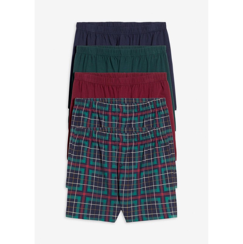 bonprix Voľné džersejové boxerky, široké, s bavlnou (5 ks), farba 66396329