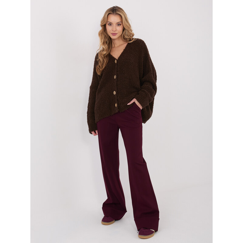 RUE PARIS Trousers-IT-SP-FL9877.64-burgundy 66713265