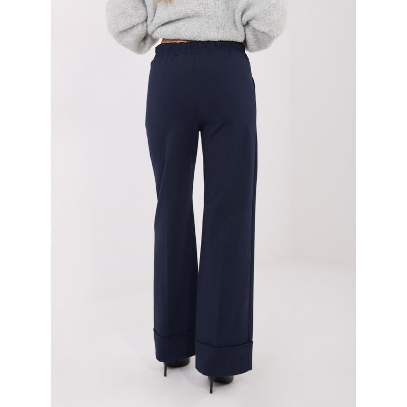 RUE PARIS Pants-IT-SP-FL9877.64-navy blue 66713304