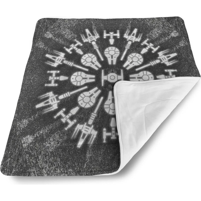 Sablio Deka pre bábätko Star Wars Vesmírne lode na šedom abstrakte 62633626