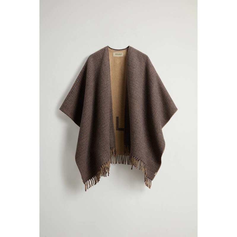 PONČO WOOLRICH PLAID LOGO CAPE 67047662