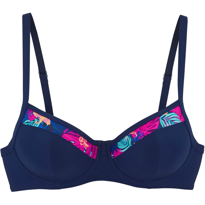 LASCANA Bikinový top námornícka modrá / tyrkysová / kobaltovomodrá / 66718220