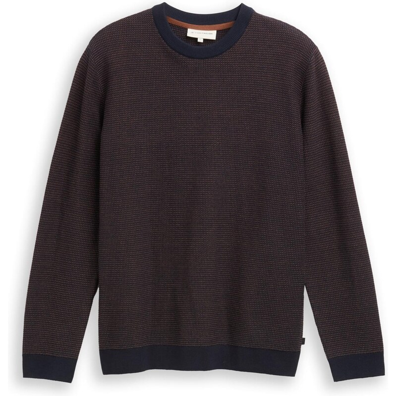 TOM TAILOR Sveter koňaková / čierna 66718341