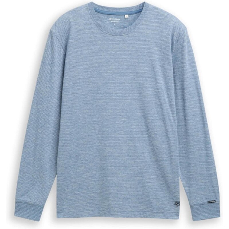 TOM TAILOR Tričko modrá denim / biela 66718342