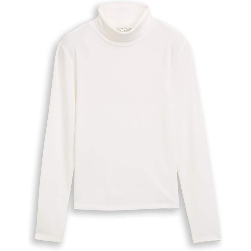 TOM TAILOR DENIM Tričko šedobiela 66718371