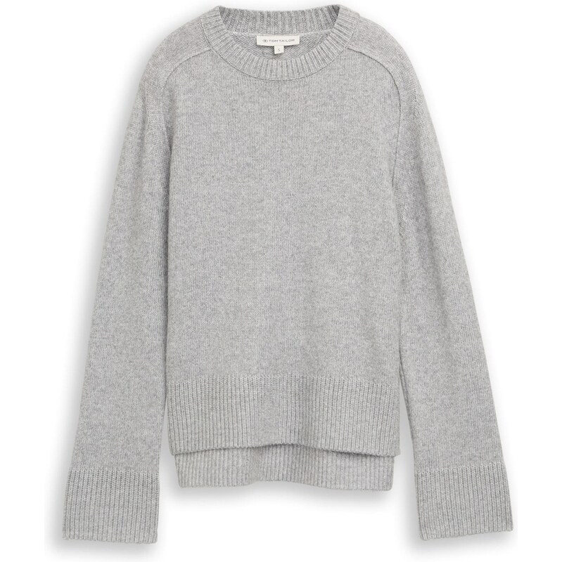 TOM TAILOR Sveter sivá melírovaná 66718449