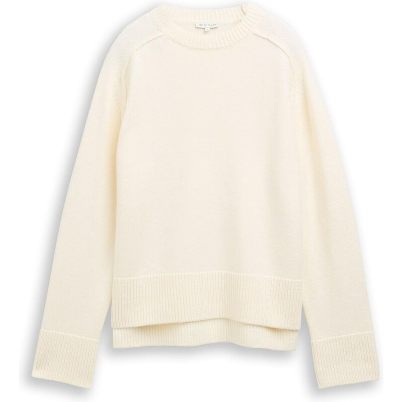 TOM TAILOR Sveter biela ako vlna 66718450