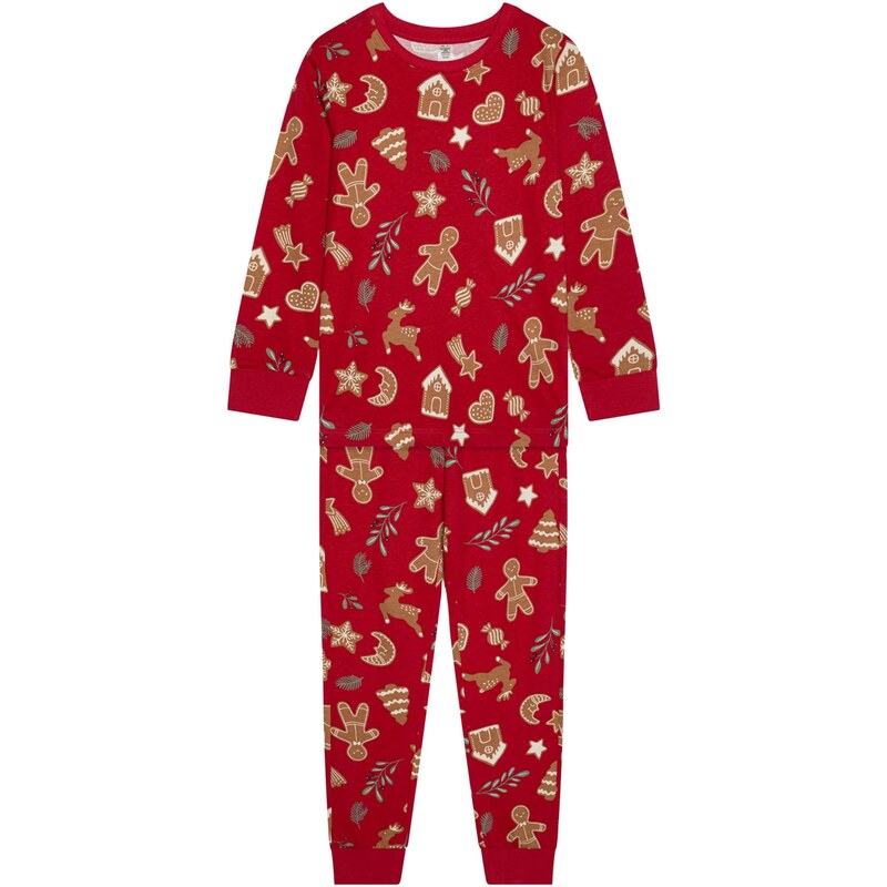 Lindex Pyžamo Ginger Bread béžová / svetlobéžová / zelená / 66718465