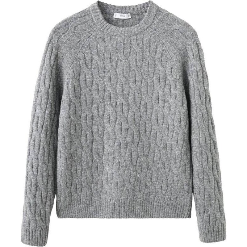 MANGO MAN Sveter Maria tmavosivá 66718478