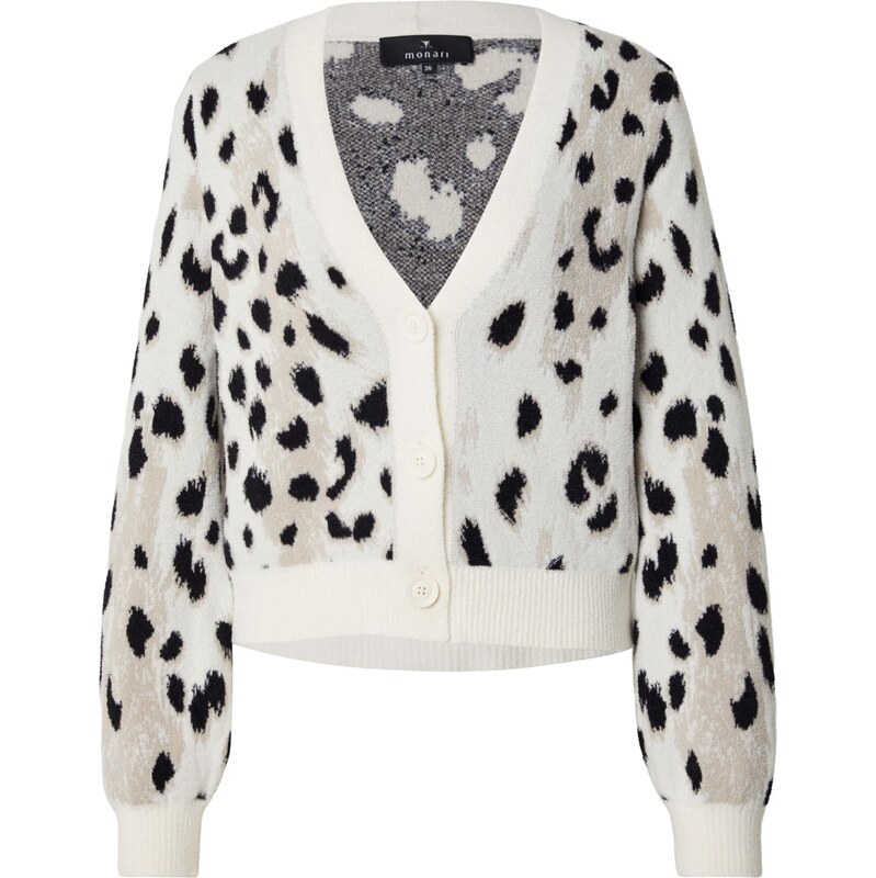 monari Kardigán svetlohnedá / čierna / biela 66718485
