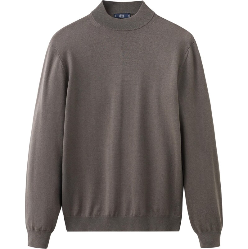 MANGO MAN Sveter WILLYM hnedá melírovaná 66718501