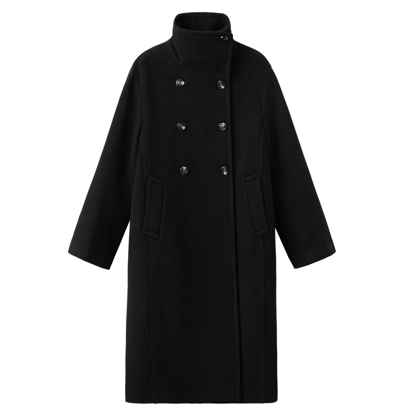 MANGO Prechodný kabát MAREA čierna 66718516