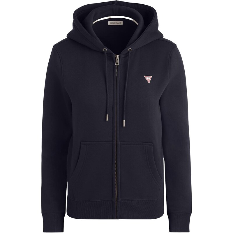 GUESS JEANS Tepláková bunda námornícka modrá 66718551