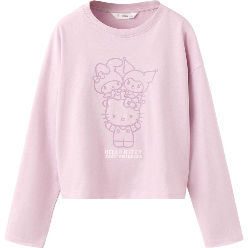 MANGO KIDS Tričko HKFRIEND orgovánová / ružová / biela 66718528