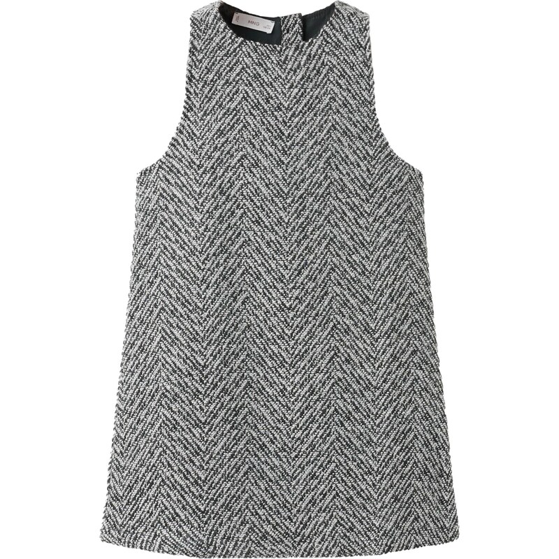 MANGO KIDS Šaty ROSA čierna / biela 66718536