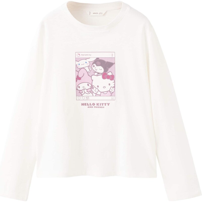 MANGO KIDS Tričko HKSELFIE orgovánová / svetlofialová / ružová / 66718548