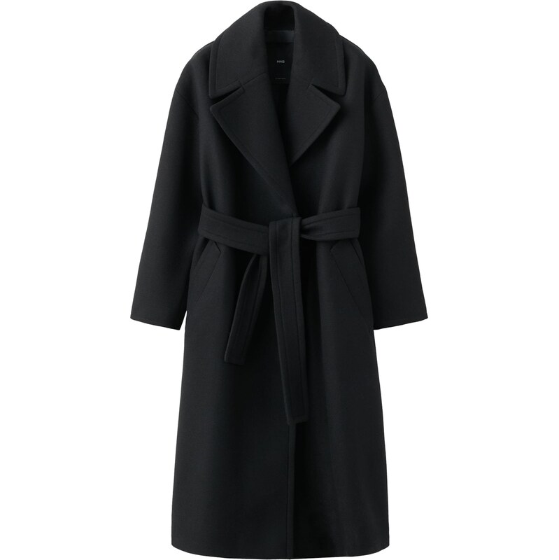 MANGO Prechodný kabát Traviata čierna 66718567