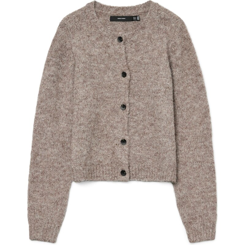 VERO MODA Kardigán VMNOVAH hnedá melírovaná 66718581