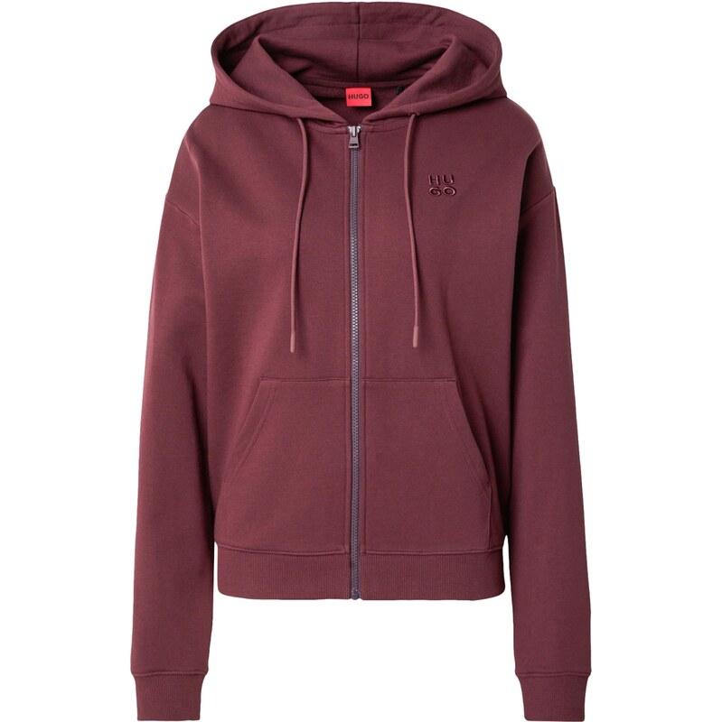 HUGO Tepláková bunda Dalfine cyklaménová 66718674