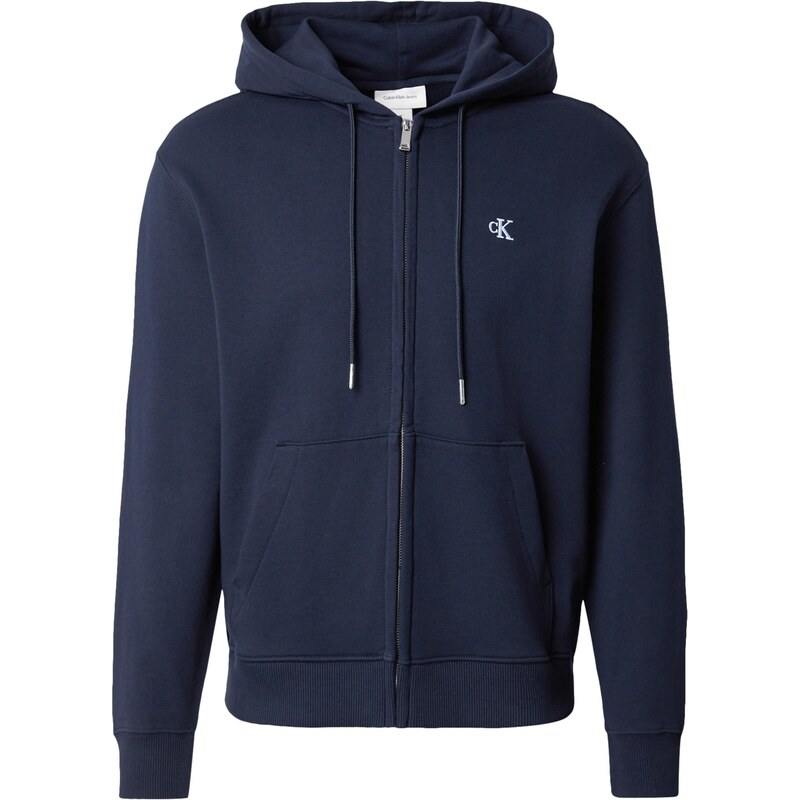 Calvin Klein Jeans Tepláková bunda námornícka modrá 66718711