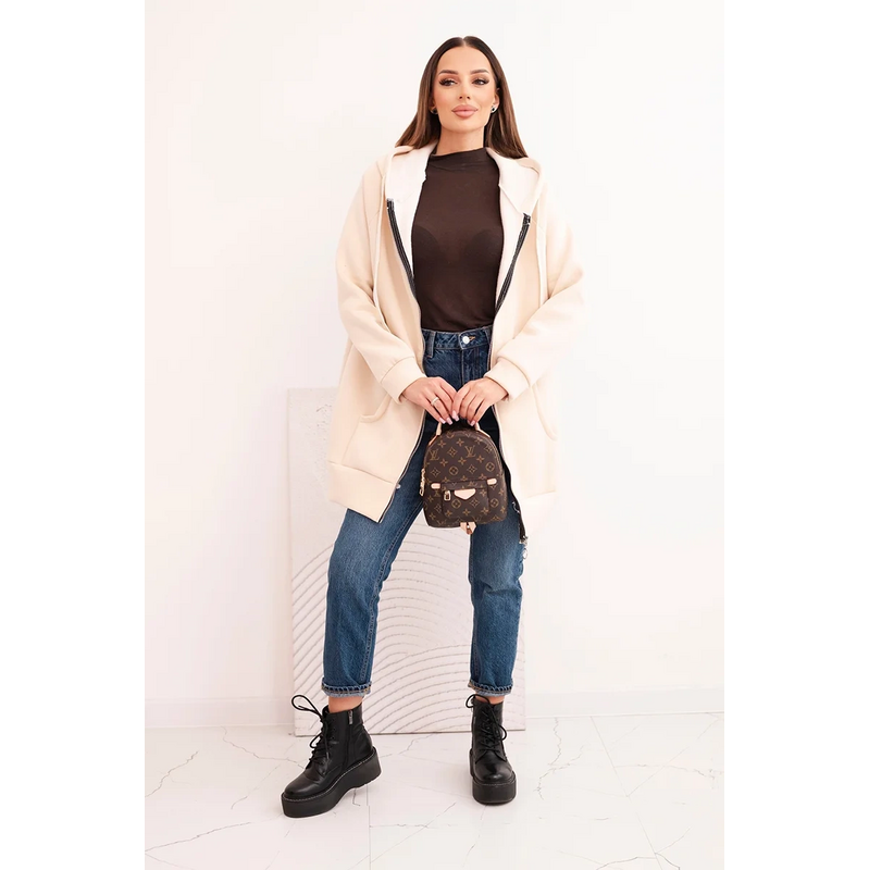 Kesi Zateplená dámska mikina ART25486 s kapucňou a zipsom 67170657