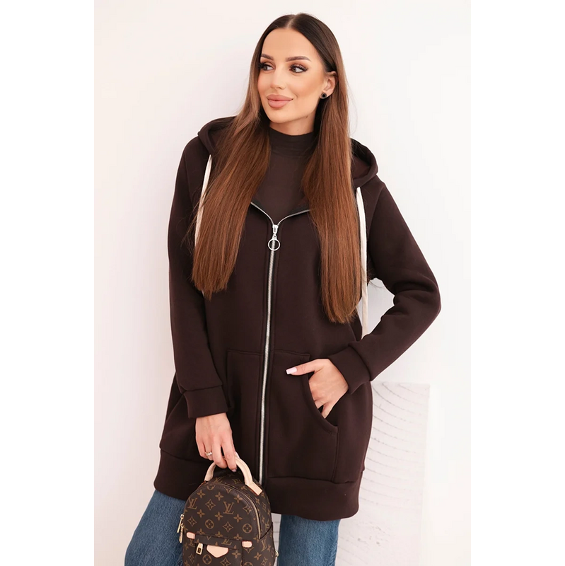 Kesi Zateplená dámska mikina ART25486 s kapucňou a zipsom 67170657