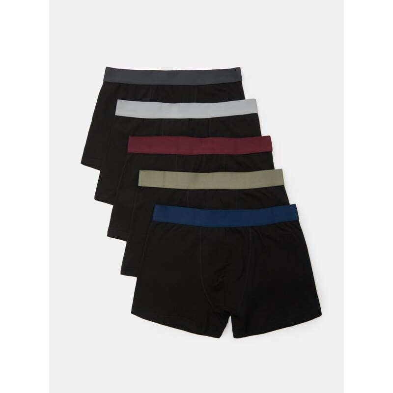 Sinsay - Súprava 5 boxeriek - čierna 66724550