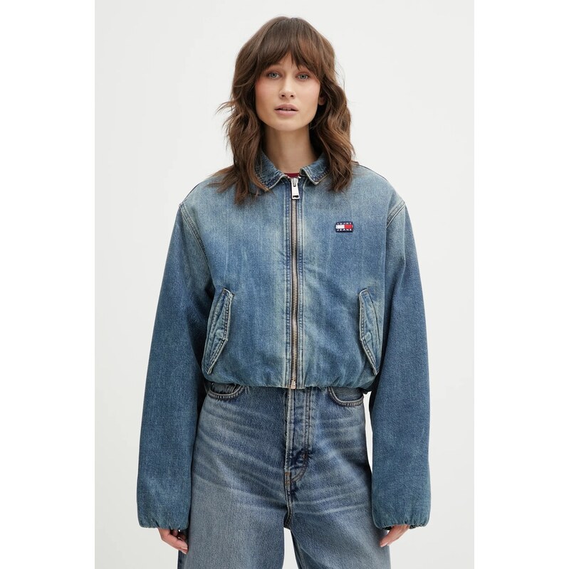 Bavlnená rifľová bunda Tommy Jeans 66789753