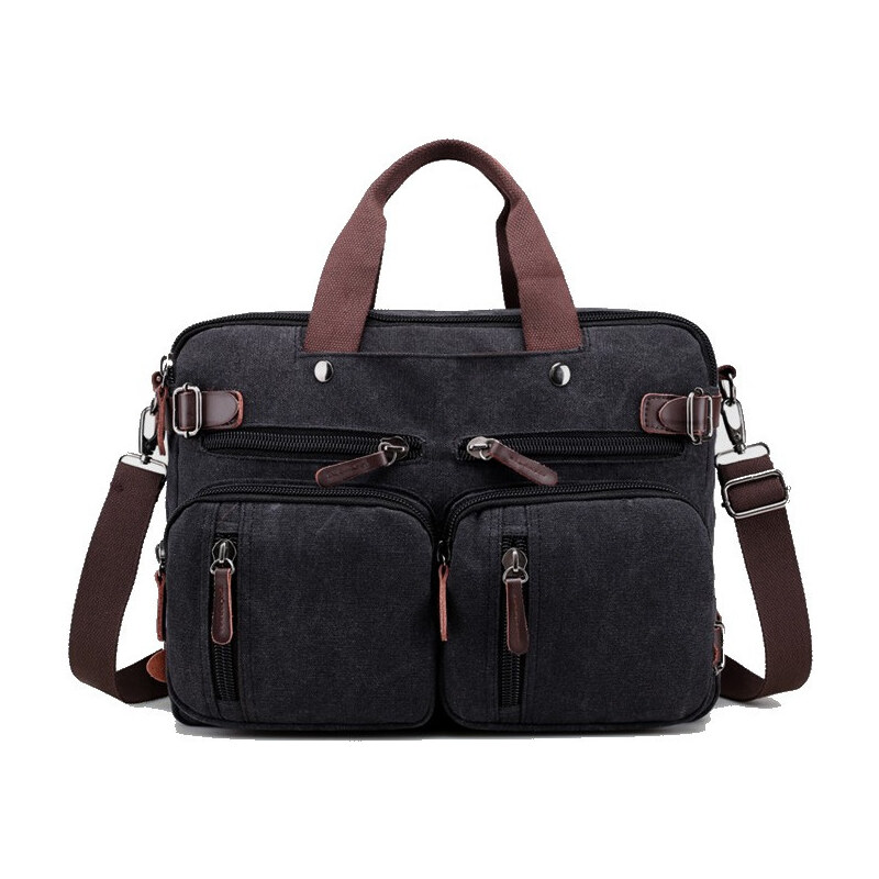 Lifestyle Pánska plátená taška crossbody Savior Čierna 65224025