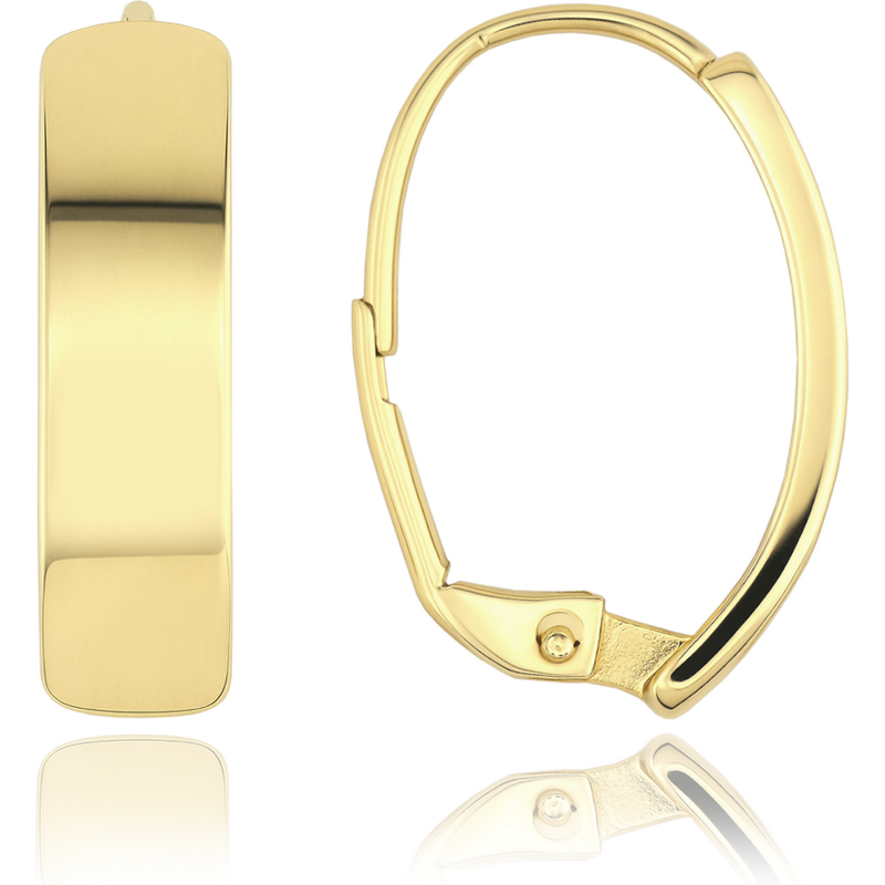 OLIVIE MINET Moderné zlaté náušnice Au 585/1000 66795601