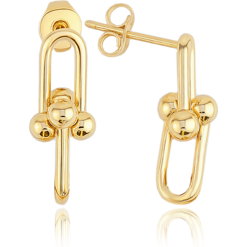 OLIVIE MINET Elegantné zlaté náušnice guličky Au 585/1000 66795589