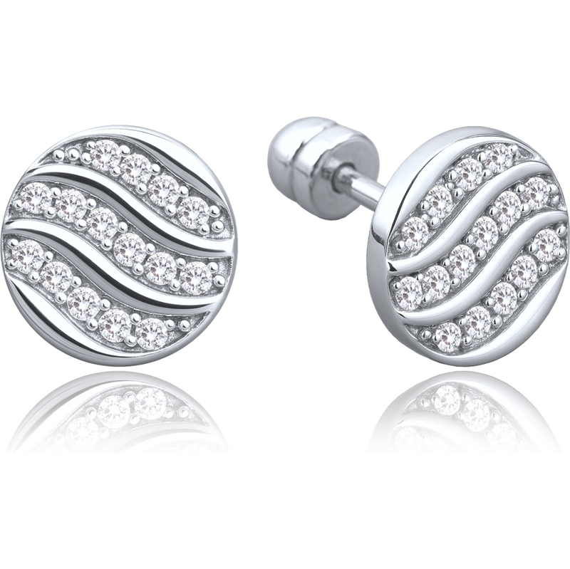 OLIVIE MINET Zlatý prívesok koliesko s bielym zirkónom Au 585/1000 66795641