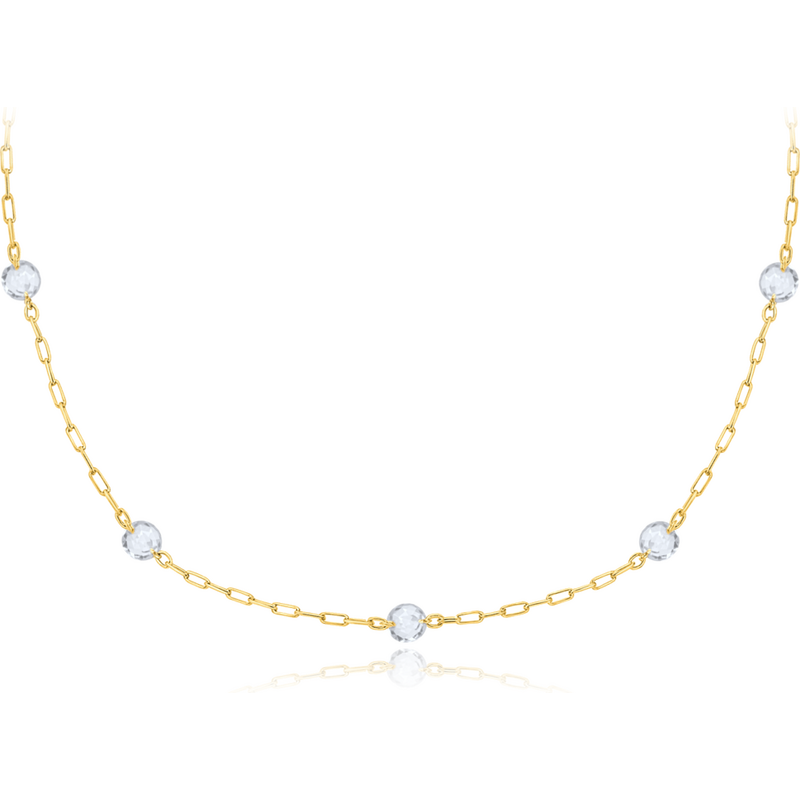 OLIVIE MINET Elegantný zlatý náhrdelník guľôčka Au 585/1000 66795631