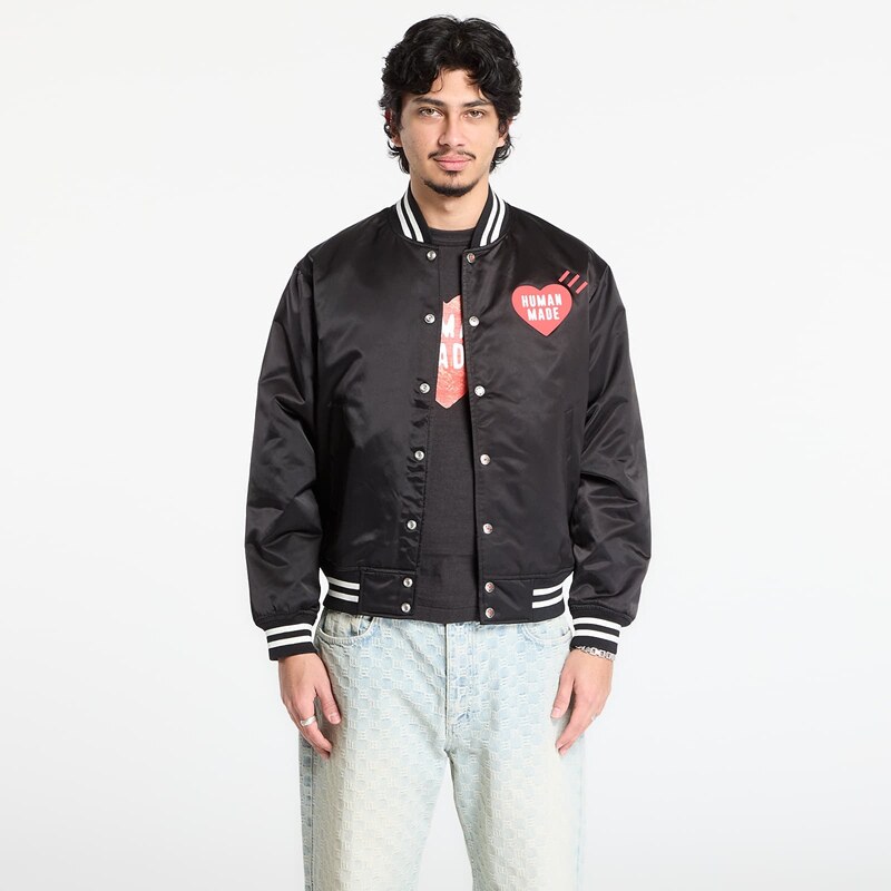 Bunda HUMAN MADE Nylon Stadium Jacket UNISEX Black M 66724724