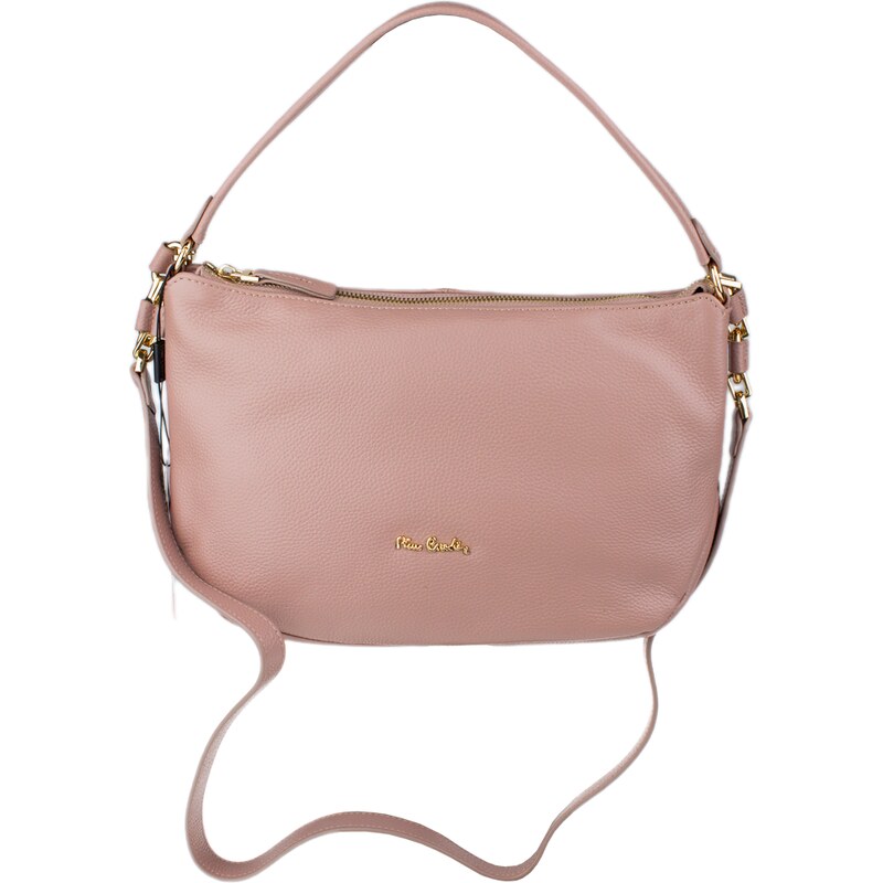 Ružová kožená talianska crossbody kabelka Pierre Cardin 55094 Malva 66724585
