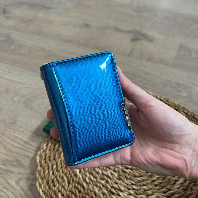 Jennifer Jones Malá dámska kožená peňaženka modrá BRINA 66724884