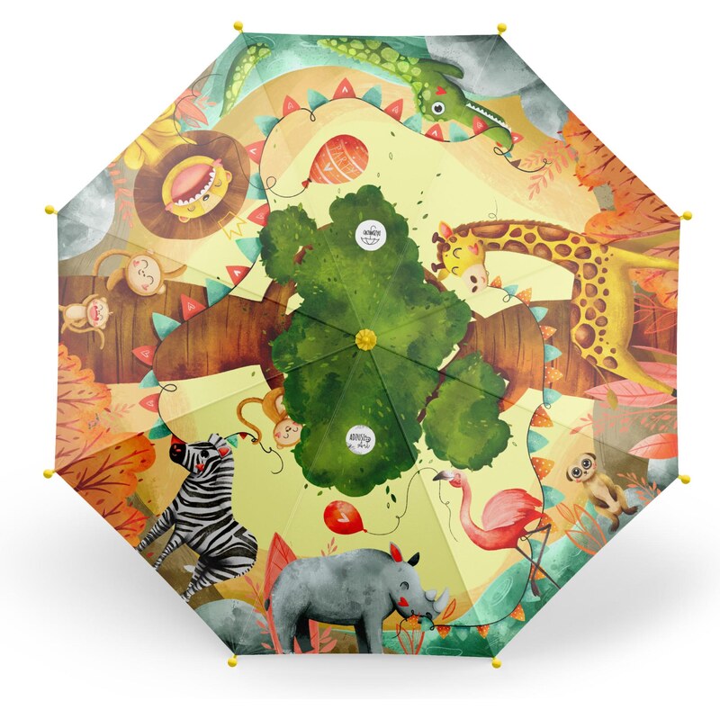 Detský dáždnik Safari párty 66725407