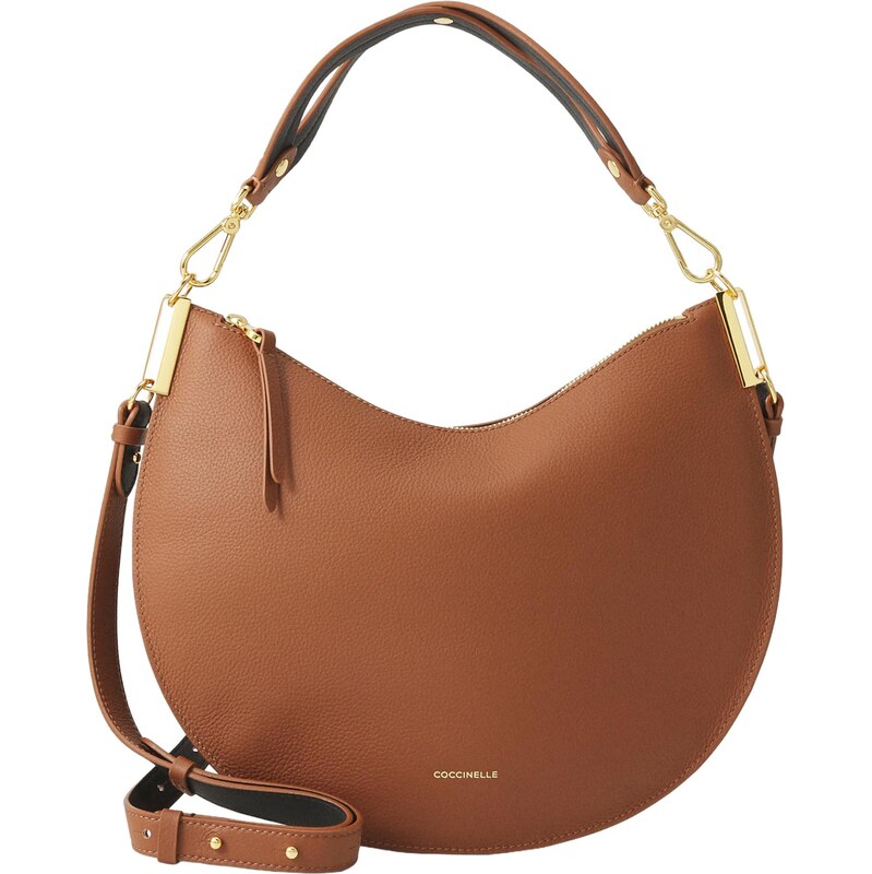 Coccinelle Taška cez rameno Sunup hnedá / zlatá 66731573