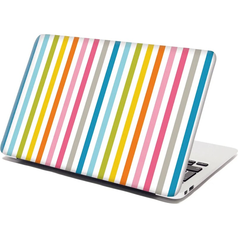 Sablio Samolepka na notebook Farebné prúžky 65098799