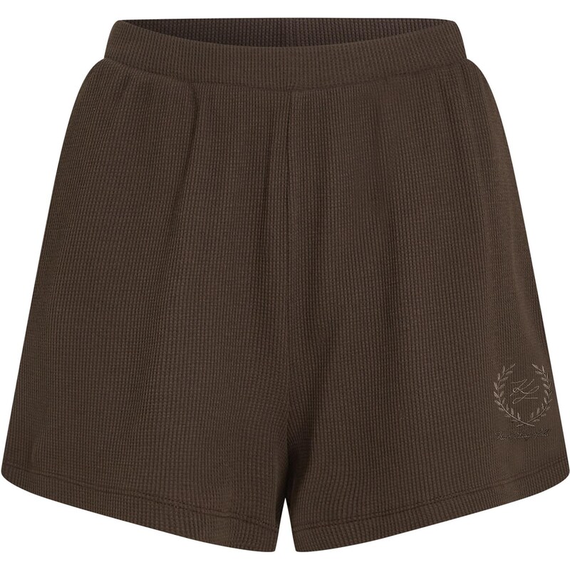 Karl Lagerfeld Nohavice Crest tmavohnedá 66731646