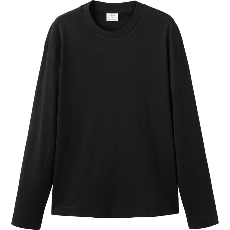 MANGO MAN Tričko GARETH čierna 66731779