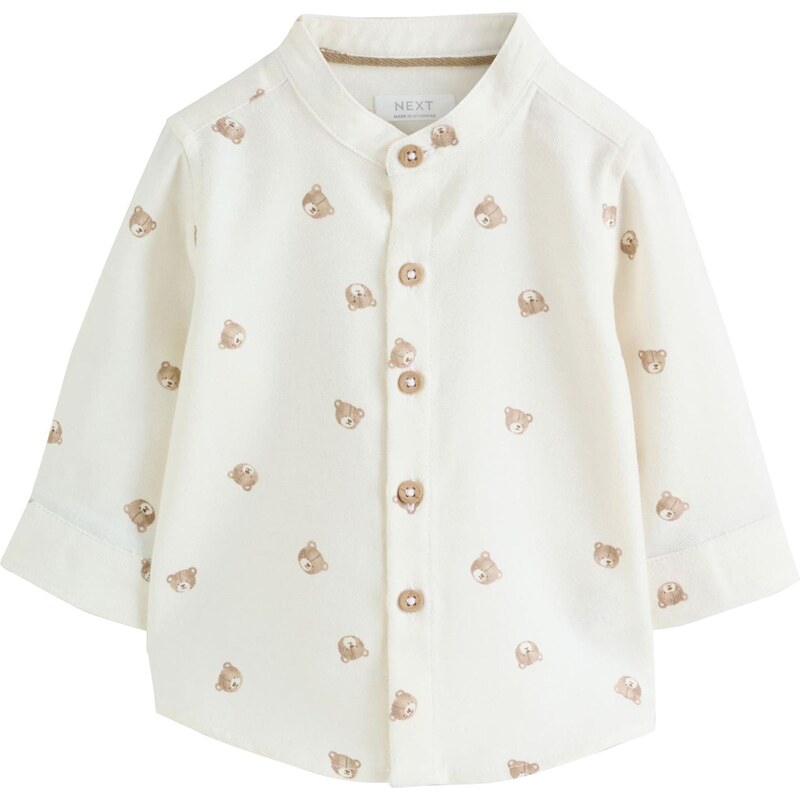 Next Košeľa hnedá / biela 66731895