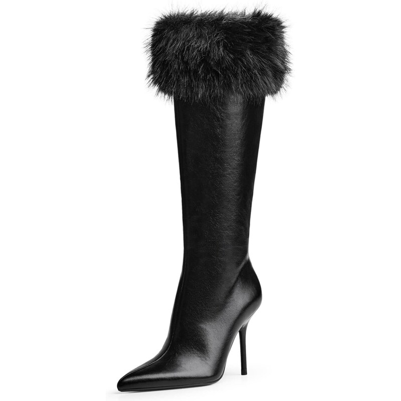 Bershka Čižmy čierna 66731964