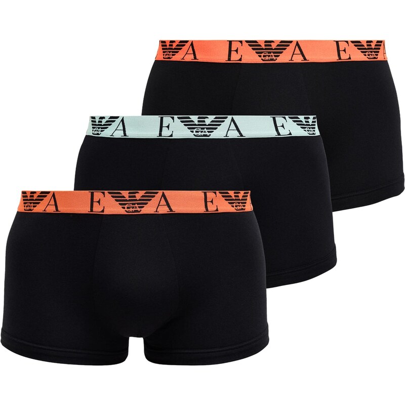Emporio Armani Boxerky pastelovo modrá / mandarínková / čierna 66732036