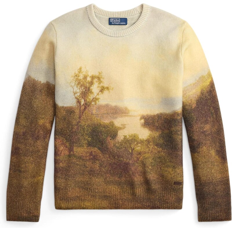 Polo Ralph Lauren Sveter svetlobéžová / hnedá / svetložltá / olivová 66732111