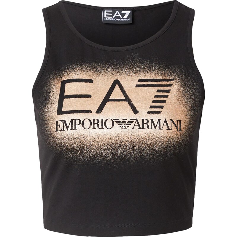 EA7 Emporio Armani Top horčicová / čierna / biela 66733058