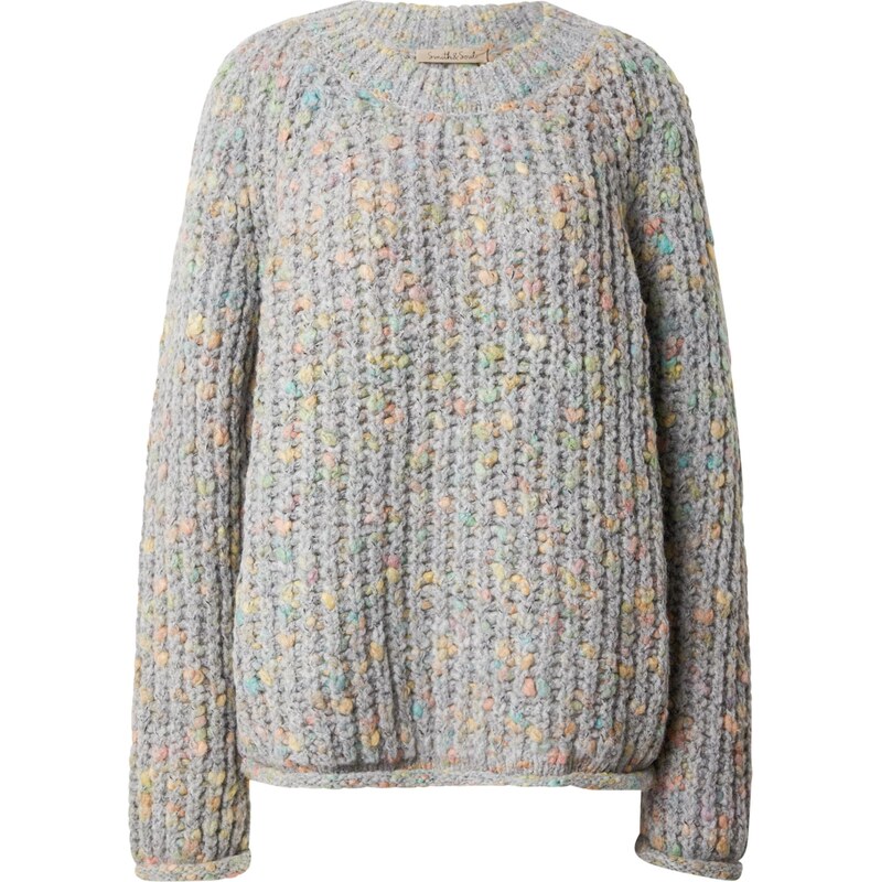 Smith&Soul Sveter béžová / nebesky modrá / sivá / zelená 66733081