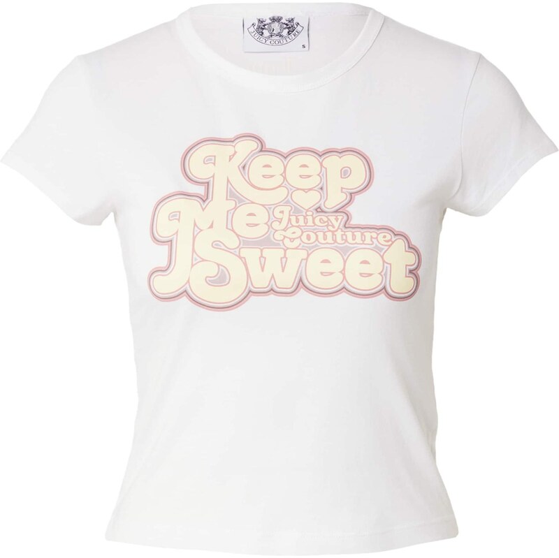 Juicy Couture Tričko KEEP ME SWEET pastelovo žltá / orgovánová / biela 66733101