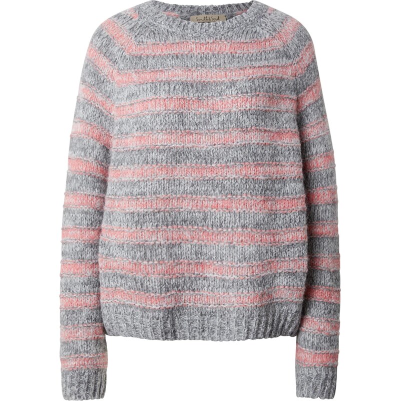 Smith&Soul Sveter kamenná / ružová 66733158