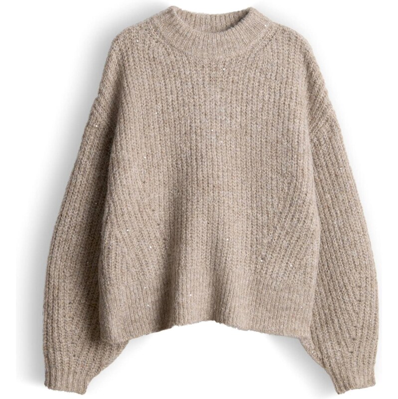 OPUS Sveter Paliet tmavošedá 66733154